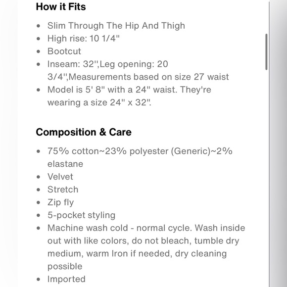 NWT Levi 726 high rise flare corduroy pants - Picture 10 of 11